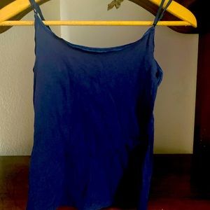 Soft cotton blend camisole with adjustable ribbon straps